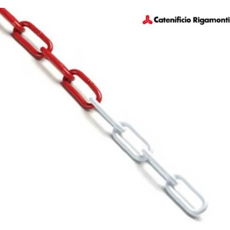 catena segnaletica bicolore n° 21 (5 mm) - pxh 35x10 - bobina 30 mt (1/2)