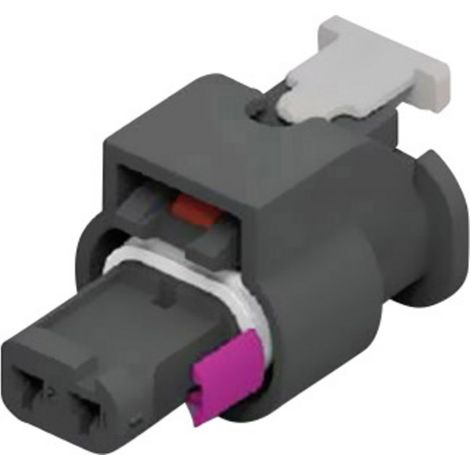 TE Connectivity Boîtier femelle pour câble série MCON 1.2 Nbr total de pôles 2 1-1718643-1 1 pc(s)