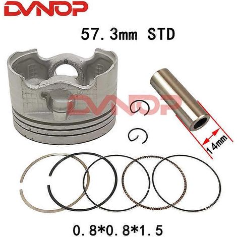 Kit de montaje para motocicleta Honda CBF150 CBF 150 150cc (57,3 mm STD) con pistón de 57,3 mm, pasador de 14 mm y anillo de 0,80,81,5 mm. (1/5)