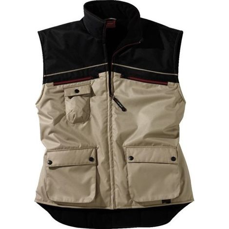 Gilet caldo Work Attitude beige - nero taglia XXL - Ag1XXL
