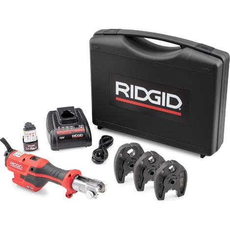 Prensadora inalámbrica RP 115 15 kN con cargador 12 V, batería de litio Advanced - Ridgid