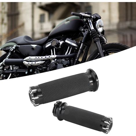 Motorradlenkergriffe aus Edelstahl, 2er-Set, kompatibel mit VRSC XL XR (1996–2017), rutschfest, universell, einfacher Austausch (1/5)