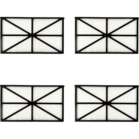 Lot de 4 Panneaux Filtres pour Robot Tiger Shark - RCX70101PAK2 - Noir (1/3)
