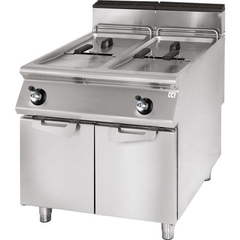 Friteuse gaz, capacité 2x 13 litres - VIRTUS