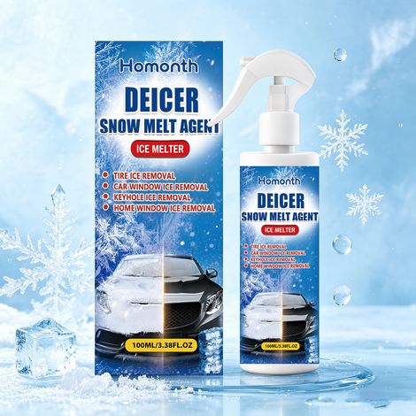 Schneeschmelz- und Enteisungsmittel für Autoscheiben, tägliche Enteisung, klare Sicht, Eisschmelze, Reinigungs- und Pflegemittel – 100 ml -- DTEKGAZ (1/5)