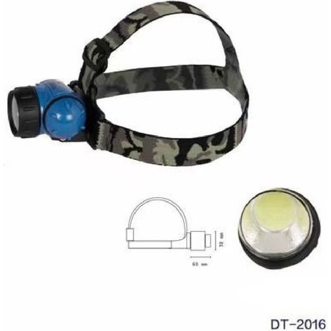 TRADE SHOP - Torcia Led Cob Frontale Testa 3w Luce Regolabile Escursioni Pesca Gite Dt-2016 - (1/5)