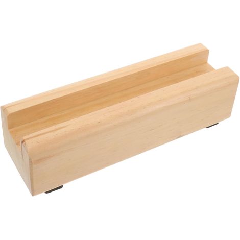Support pour Miroir Sol Base Bois Robuste pour Miroir Pleine Support Stable pour Entrée De Salle De Bain (1/5)