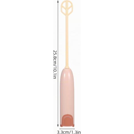 Toyvian Mini Mixeur Électrique Portable à Main pour Lait Infantile avec Manche Allongé Mélangeur pour Poudre de Lait et Boissons Détachable et Simple à (1/4)