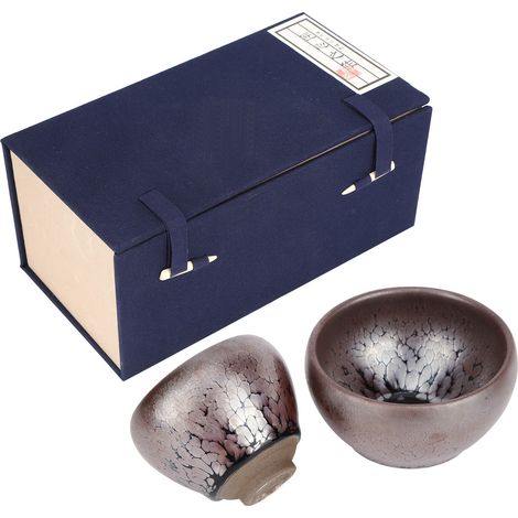 2 tasses à thé rétro vintage, céramique, set de théière, service à boire, cadeau de cuisine, 2 pièces.