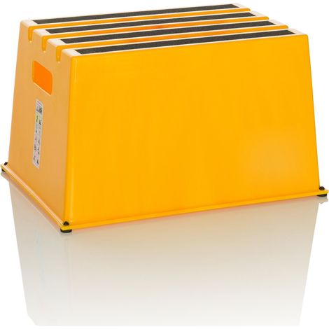 Tritthocker / Trittstufe TIO-E1 Kunststoff gelb hjh OFFICE (1/5)