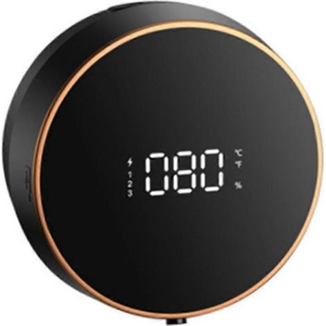 Distributeur de savon automatique sans contact avec capteur, mousse, chargement USB-C, lave-mains intelligent à induction avec affichage de la température, noir (1/5)