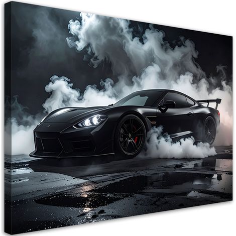 Quadro su tela, Auto sportiva nera, 30x20 (1/5)