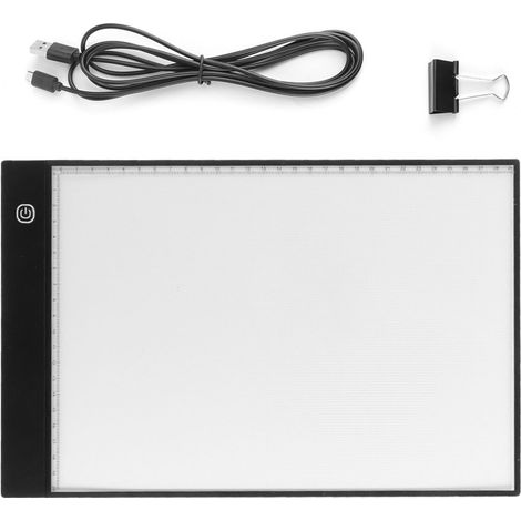 Tableau Lumineux LED A4 - Rétroéclairage Réglable Sans Étapes - Pour Calque Dessin Croquis Scrapbooking - 1 Pièce (1/5)