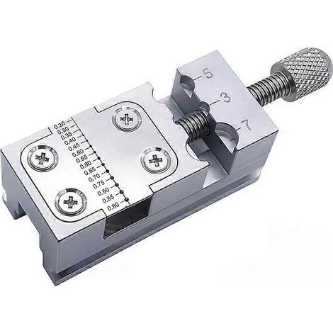 Étau d'établi tout acier, outils de réparation de montres, support fixe en laiton, tube d'aiguille, pince pour roue de pendule pour l'entretien des montres ( ) (1/3)