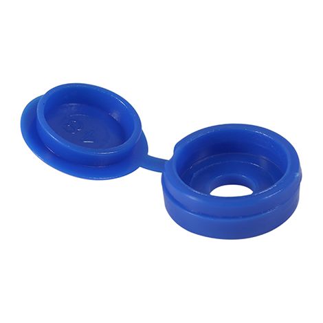 TIMCO Hinged Screw Caps Small Blue - To fit 3.0 to 4.5 Screw (1/2)