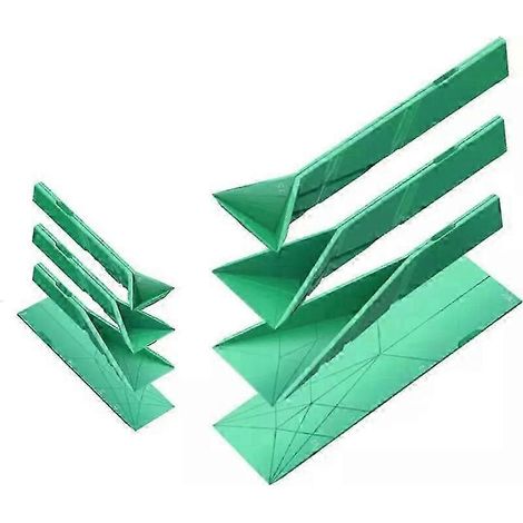 Polygons 3-in-1 Flache Messlöffel – 2 Löffel in 6 verschiedenen Größen – SL – grün
