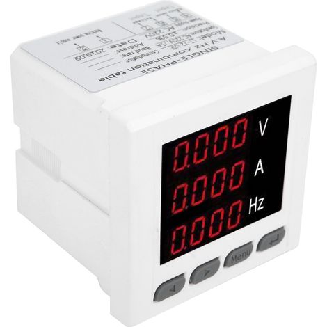 72 UIF Multifunktionsmessgerät Einphasen-AV-Hz-Digitalanzeige-Messgerät Amperemeter Voltmeter Frequenzmesser (1/5)