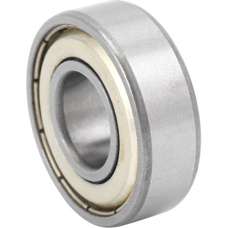 Adatto per cuscinetto radiale a sfere a gola profonda miniaturizzato schermato 6202Z, 15x35x11mm, colore bianco-argento.