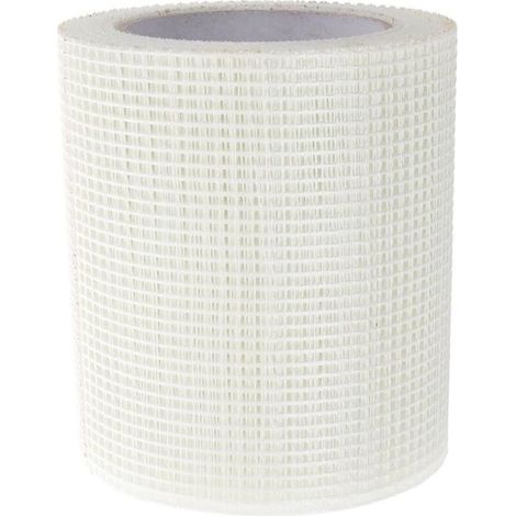 HOXILEELEORuban d'étanchéité pour fissures murales, ruban adhésif en fibre de verre pour réparation de cloisons sèches, 10 cm x 25 (1/4)
