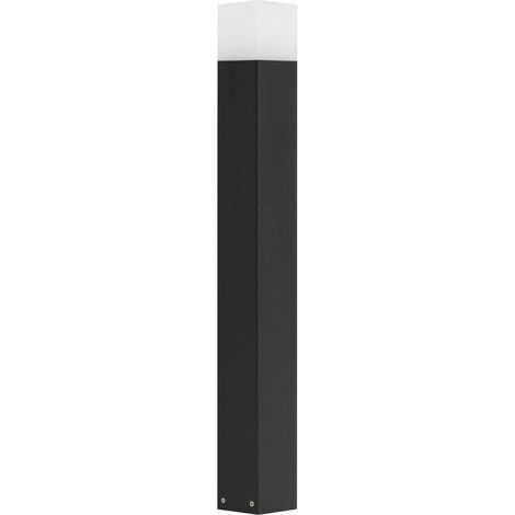 Paletto lampada da giardino SU-MA Cube 83cm E27 nero IP44 (1/5)