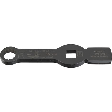 HAZET Schlag-Ringschlüssel (Doppel-6kt.) mit Schlagflächen 2872SZ-26 Vierkan (1/5)