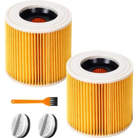 Lot de 2 filtres cartouche Karcher WD2 WD3 WD3P A2004 MV2 MV3 rechange (1/4)