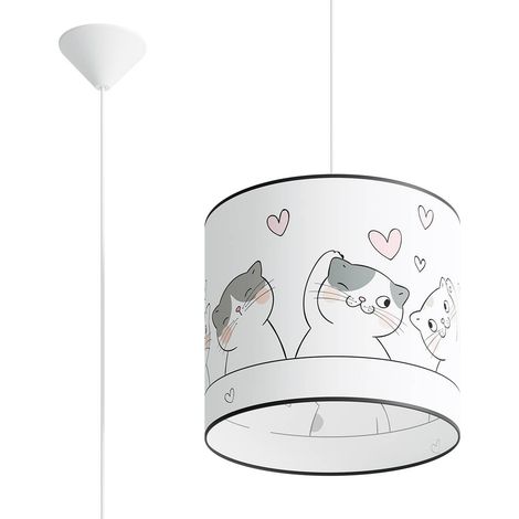 Lampada a sospensione Cat multicolore 30x95x30cm Sollux (1/5)