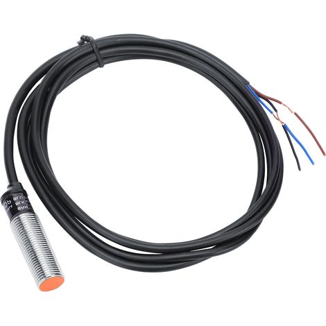 Capteur inductif de proximité BERM étanche 3 fils NPN NO PR12-2DP, interrupteur de proximité DC12-24V 50/60Hz 200mA, détecteur de métal IP67 pour automatisation industrielle. (1/5)