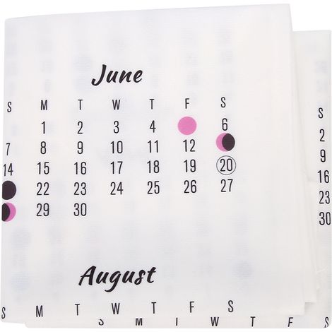 Calendrier mural tissu 50x70cm style minimaliste 2020, décoration murale colorée lune pour fond d'intérieur (1/5)