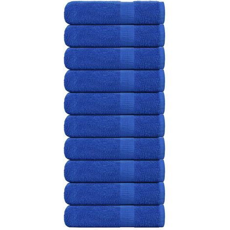 Duschtücher FROGN 10 Stk. Blau 70x140 cm 360 g/m² vidaXL
