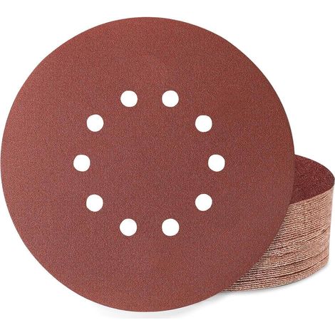 Schleifscheiben 225mm Klett 10 Loch 120 Körnung 40 Stück (1/5)