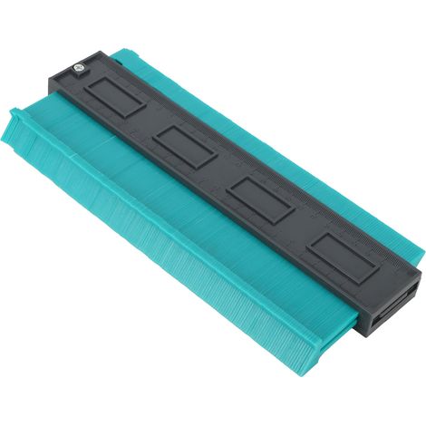 Duplicateur de règle de contour avec verrouillage, outil de mesure pour contours irréguliers, accessoire de menuiserie, vert, longueur 250 mm / 10 pouces (1/5)