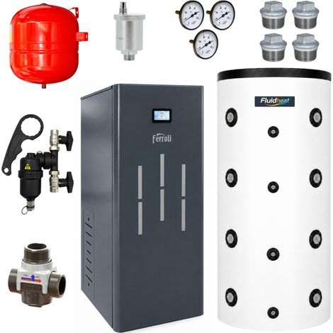De Dietrich – Pack chaudière à granulés 24 kW – rendement 93 % – ballon tampon 200 L – nettoyage automatique – accessoires inclus (1/5)