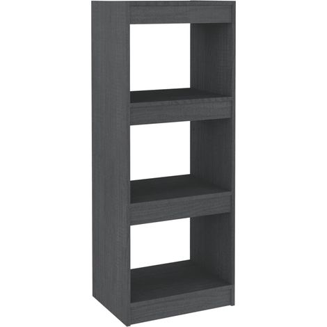 vidaXL Libreria/Divisorio Grigio 40x30x103,5 cm Legno Massello di (1/5)