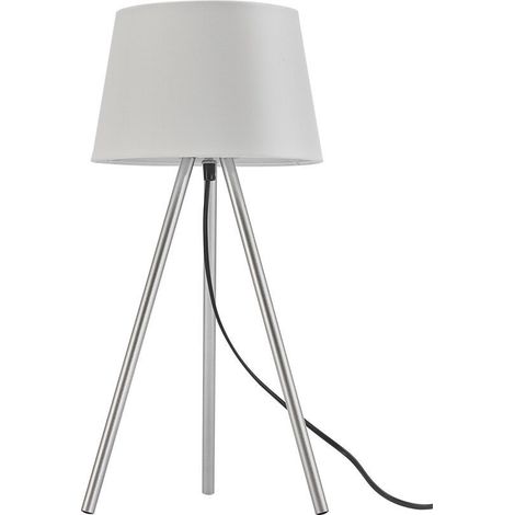 Lampe de table décorative 1xE27 23W IP20 – Blanc (1/4)