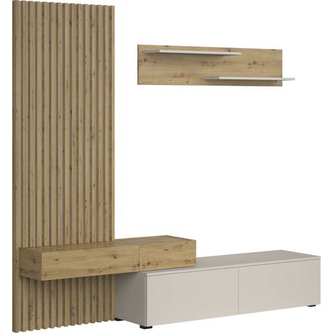 Conjunto de salón Houston 2086, Roble Artisan + Cachemira (1/5)