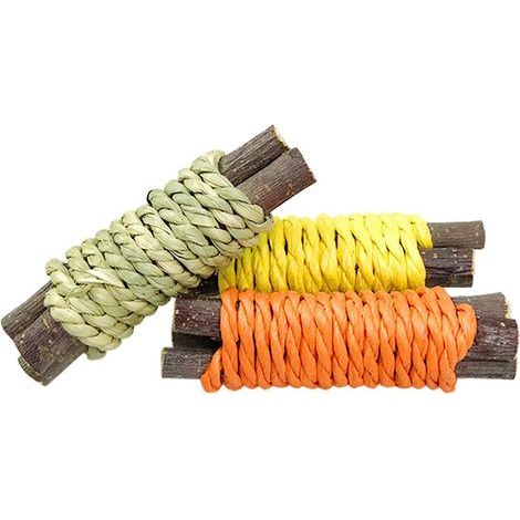 Bâtonnets à mâcher pour animaux de compagnie, jouets de nettoyage des dents, lot de 3, résistants aux déchirures. (1/4)