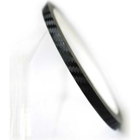 Strisce adesive per cerchi moto effetto carbonio 7/10mm x 6 Metri Larghezza - 7mm X 6MT (1/4)