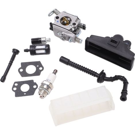Kit carburateur, bougie d'allumage puissante, filtre à air, crépine de durite d'essence pour tronçonneuse STIHL 021 023 (1/5)