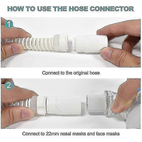 Connecteur de 22 mm pour tuyau Airmini Pro vers masque nasal ou facial complet POP (1/3)