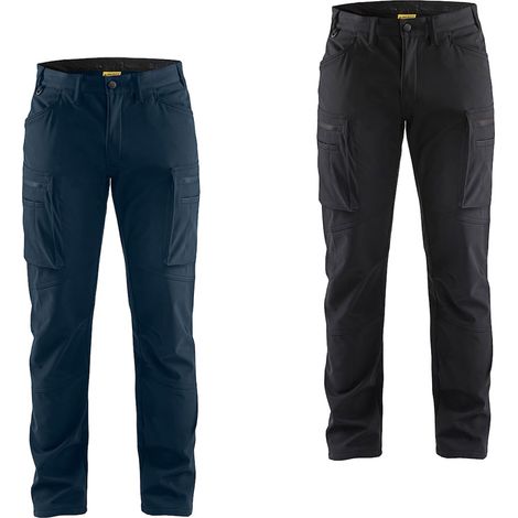 Blaklader 1477 Service Softshell Arbeitshose - 52 (EU) - Dunkelblau (1/5)