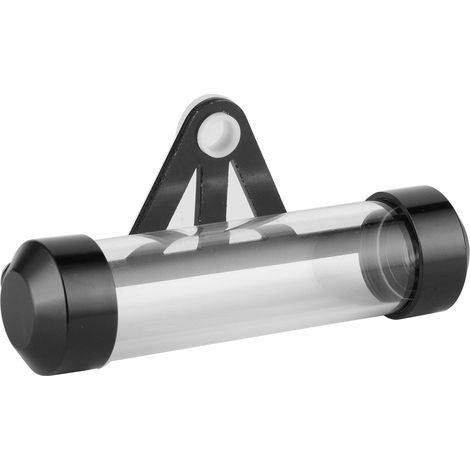 Support de plaque d'immatriculation cylindrique General Motorcycle, porte-plaque, tube de rangement, noir (1/5)