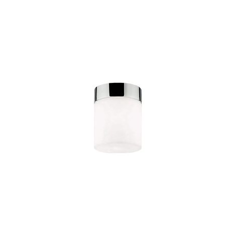 Plafonnier verre Nowodvorski Cayo blanc/chrome IP44 G9