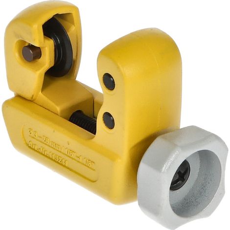 Mini coupe-tube sur roulement à aiguilles pour tubes de Ø 3 à 28 mm