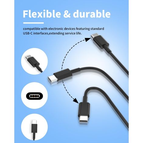 Caricabatterie per laptop USB-C da 65 W compatibile con Dell Latitude, Inspiron, XPS e Chromebook - ALTRO (1/4)
