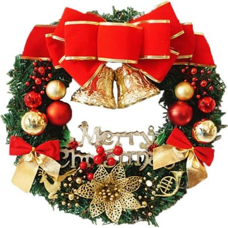 Couronne de Noël avec décoration de Noël Boule de Noël-Fei Yu (1/5)