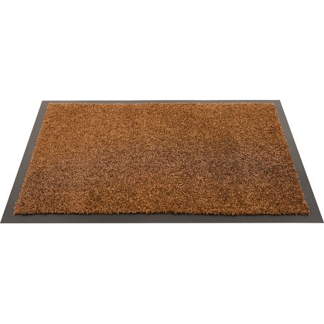Tapis d'entrée absorbant PACIFIC lavable en machine 90x150cm Teck (1/5)