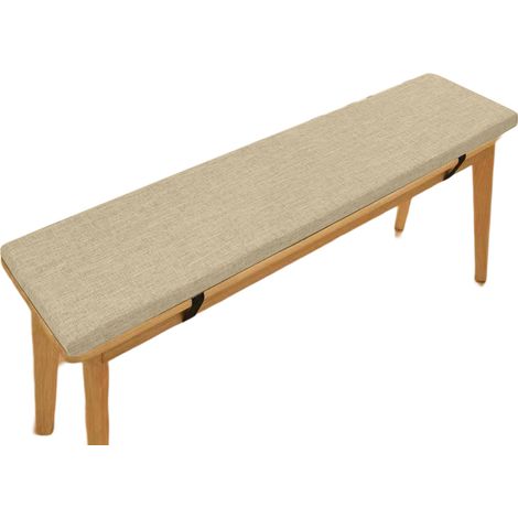 Coussin de chaise de 5 cm d'épaisseur, coussin de banc, coussin de chaise, coussin de banc, coussin de banc de jardin extérieur, beige (1/5)