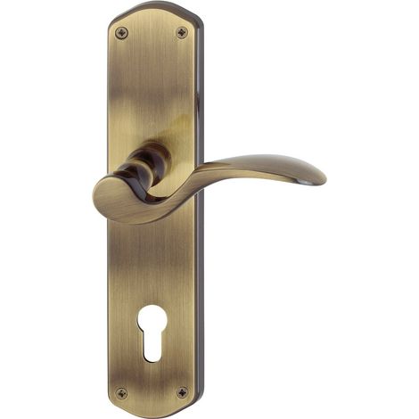HOPPE® Drücker-Halbgarnitur mit Langschild München M112SH/333, 10/92 mm, Messing, 6922082 (1/2)