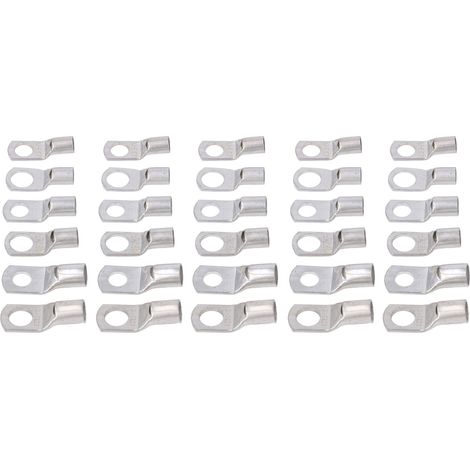 30 verzinnte Kupfer-Ringkabelschuhe SC16, SC25, SC35, Crimp-Rohrhülsen, robuste Kabelverbinder, gemischte Packung mit 30 Stück (1/5)